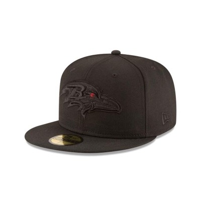 Sapca New Era Baltimore Ravens NFL Black On Black 59FIFTY Fitted - Negrii